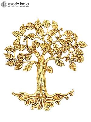 13" Brass Tree of Life | Wall Decor