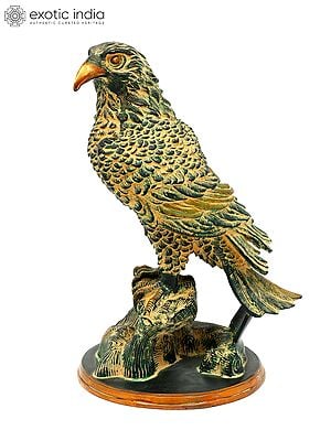 15" Brass Eagle Figurine | Home Decor